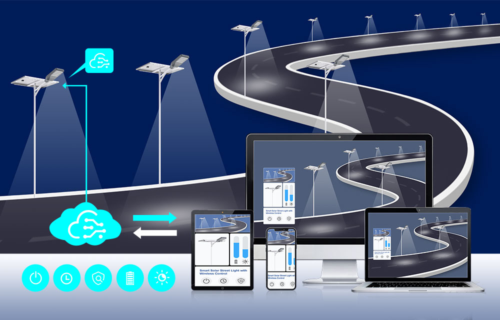 Smart Solar Street Light with Wireless Control