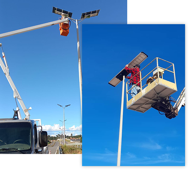 All-in-one Solar Street Light Installation