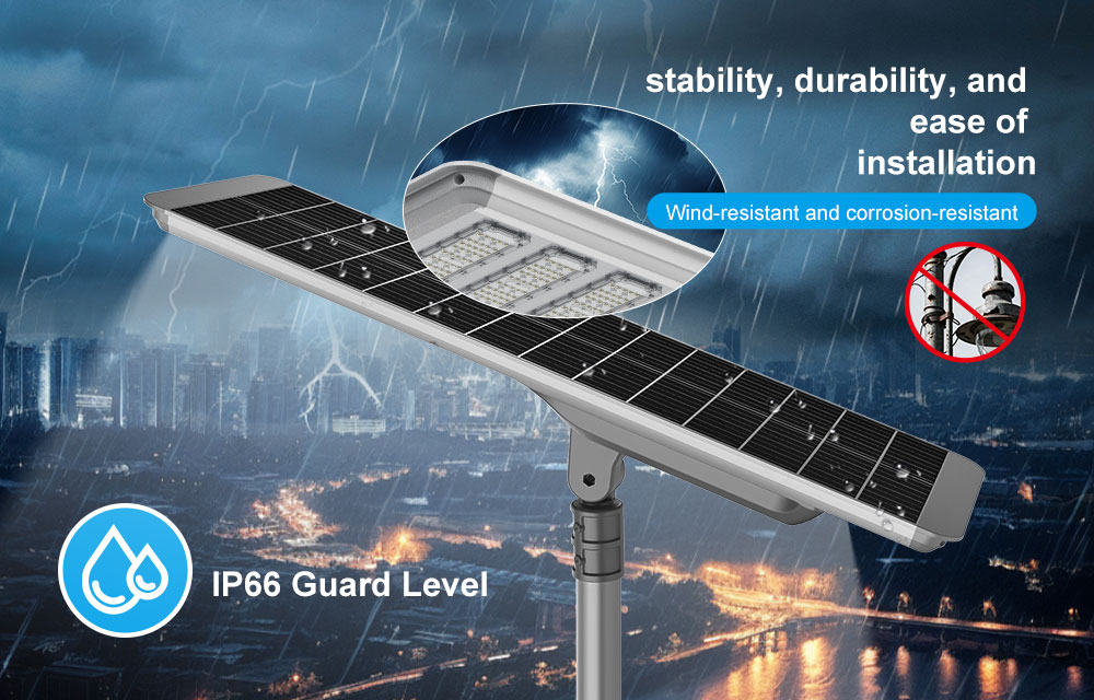Adjustable Solar Street Light Features