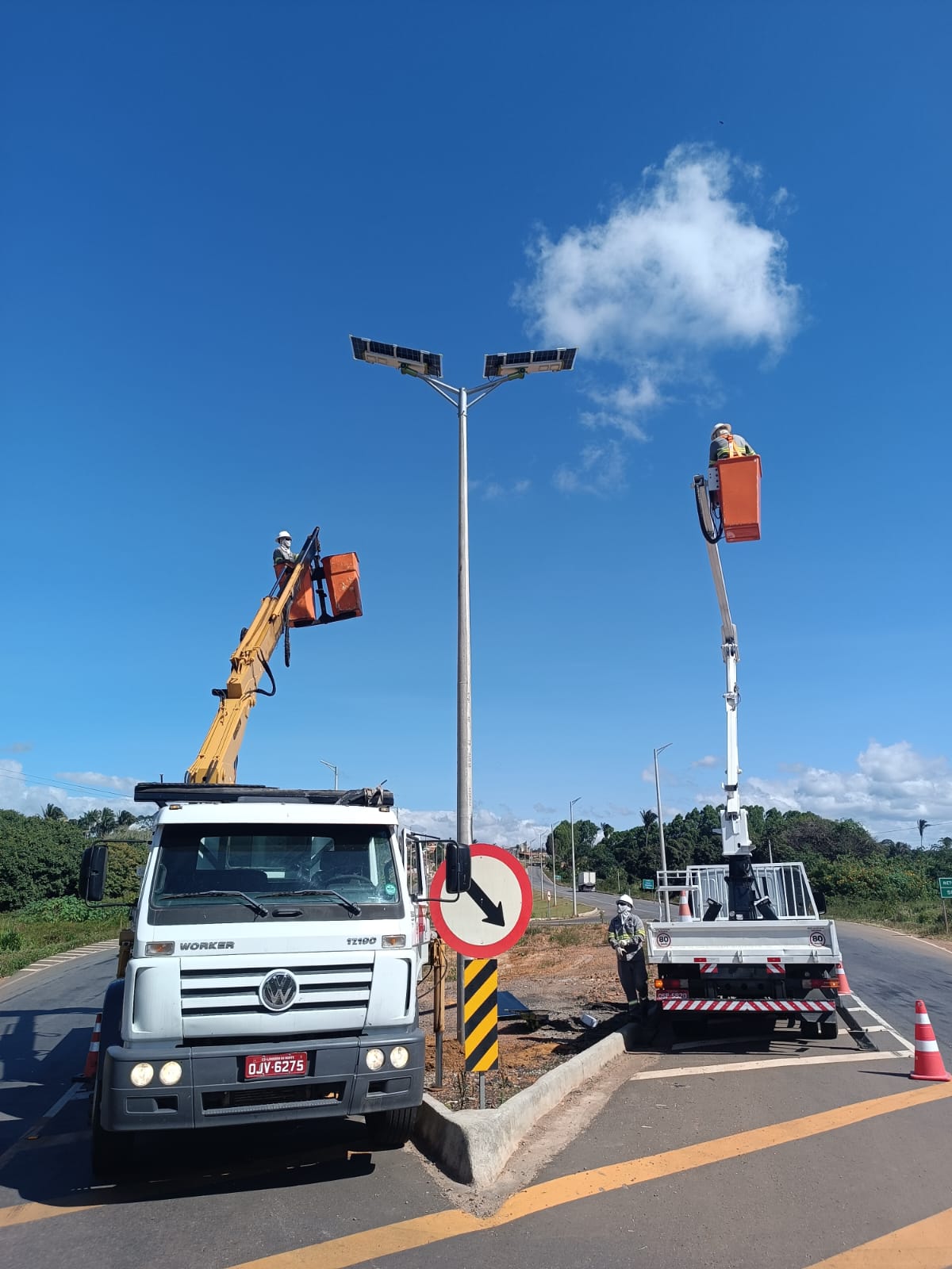 Solar Street Light Installation